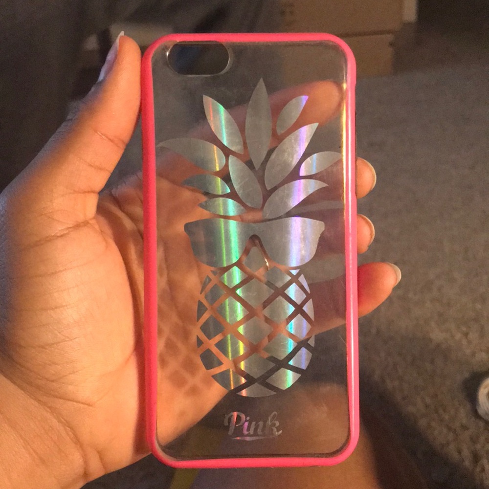 PINK brand iPhone pineapple case